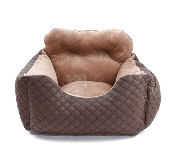 Edler Hundeautositz, tragbarer Kissen-Sicherheitssitz